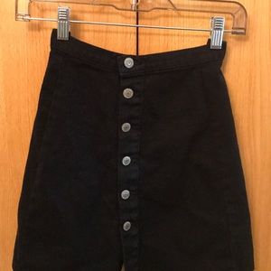 Brandy Melville black denim skirt